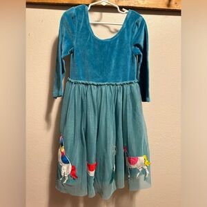 Mini Boden size 7/8 unicorn dress